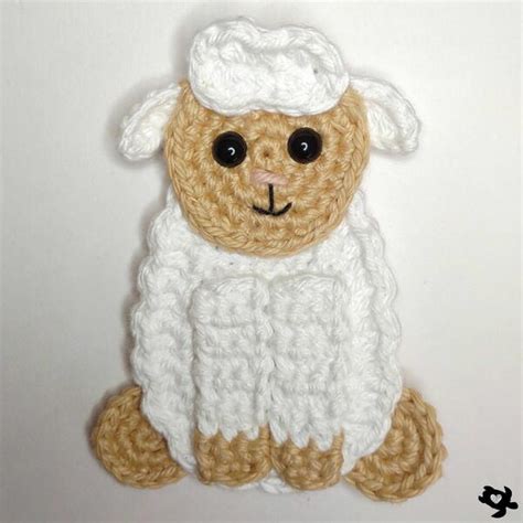 Afbeeldingsresultaten voor Crochet Sheep Applique Pattern
