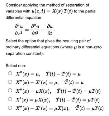 Image result for Separation of Variables Second Order