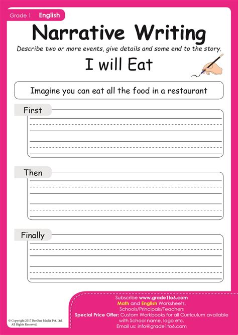 Image result for First Grade Story Writing Examples