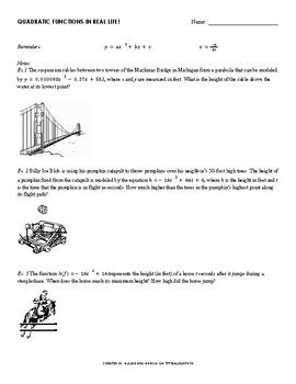 Image result for Quadratic Function Word Problems