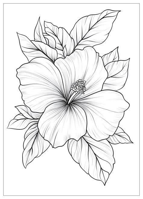 Image result for Realistic Flower Coloring Pages Printable