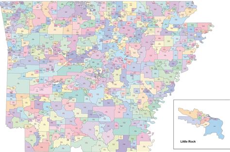 Image result for Arkansas 3 Digit Zip Code Map