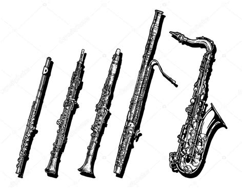 Image result for Woodwind Instruments Drawing