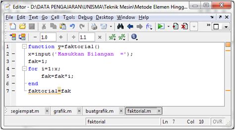 Program for Pada MATLAB に対する画像結果