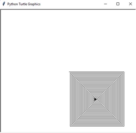 Image result for Python Turtle Example Spiral Square