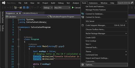 Image result for Menu in Visual Studio