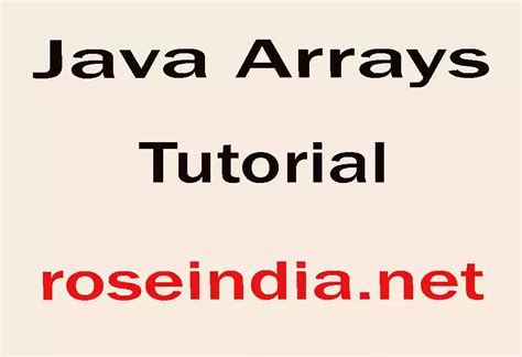 Toradh íomhá ar Java Array Tutorial