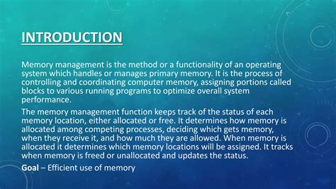 Image result for Memory Management PPT Slides