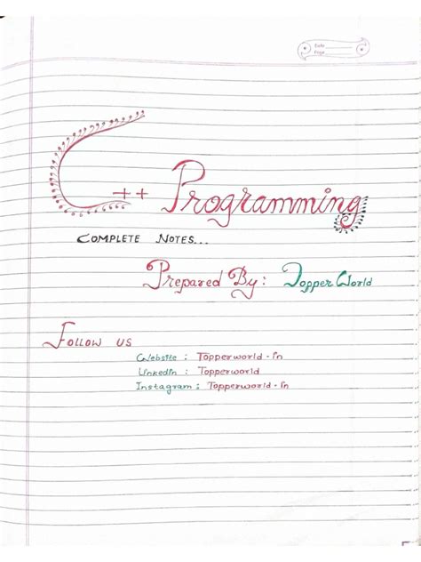 Image result for Classes in CPP Handwritten Notes
