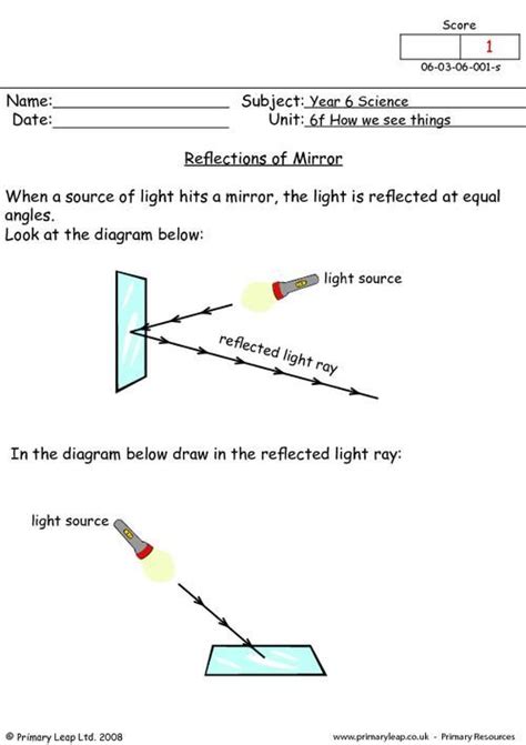 Image result for Mirror Reflection Worksheet