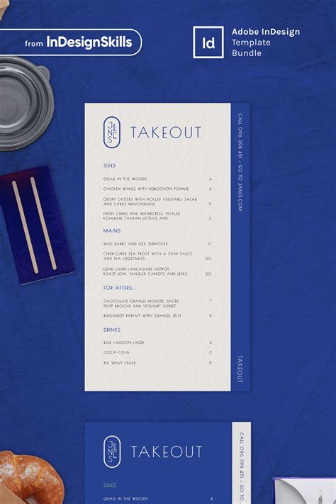 Image result for Menu Card or InDesign Template