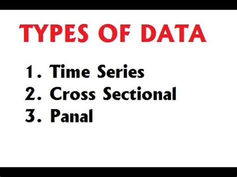 Afbeeldingsresultaten voor Panel Data vs Cross-Sectional Data