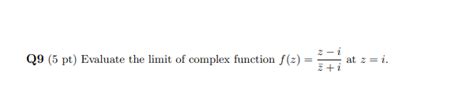 Toradh íomhá ar Problems On Limits of Complex Function