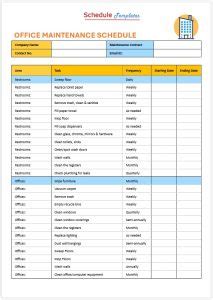 Image result for Maintenance Schedule Sticker Note Template