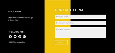 Toradh íomhá ar Contact Form HTML Code Generator