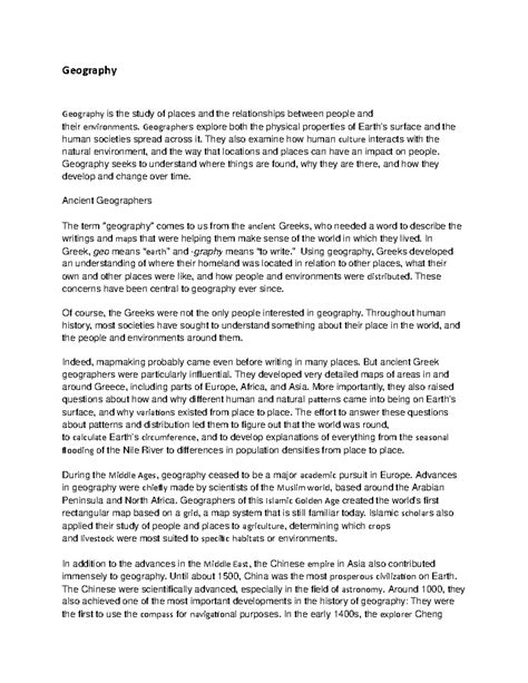 Image result for Introduction of Geography Course