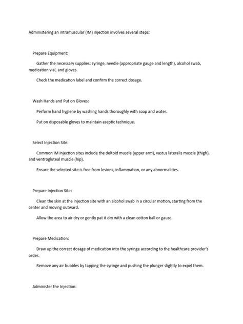 Image result for Performing an I'm Injection