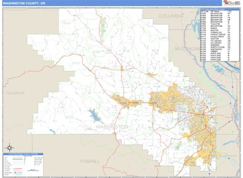 Toradh íomhá ar Multnomah County Oregon Zip Code Map