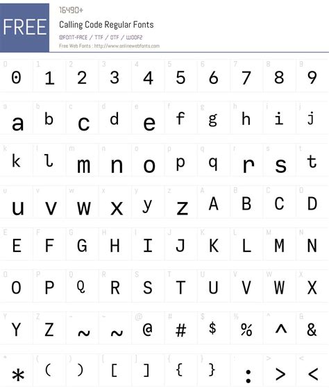 Image result for Calling Code Font