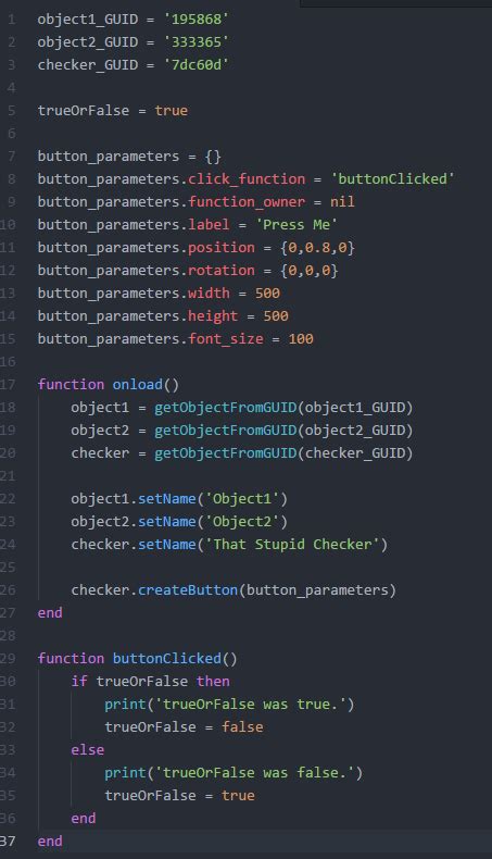 Image result for Lua If Not Equal Code
