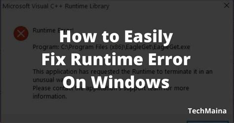 Image result for Runtime Error Fix
