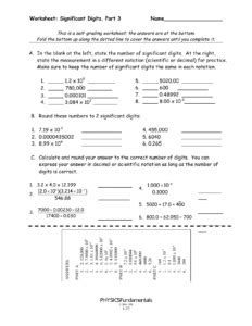 Image result for Chemfiesta Significant Figures Practice Worksheet