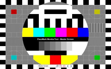 Toradh íomhá ar LED Test Pattern