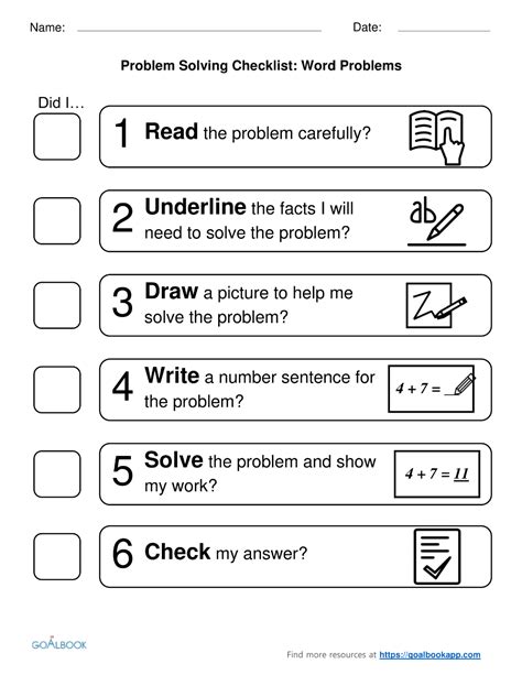 Image result for Problem Solving Strategies Worksheet.pdf