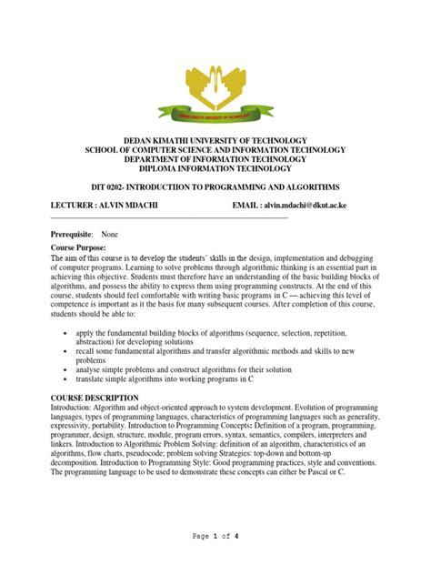 Image result for Introduction to Computer Programming Outline