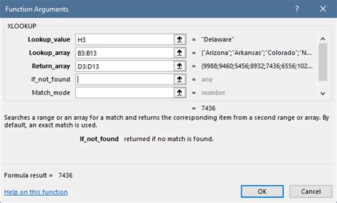Function Argument Dialog Box in Excel に対する画像結果