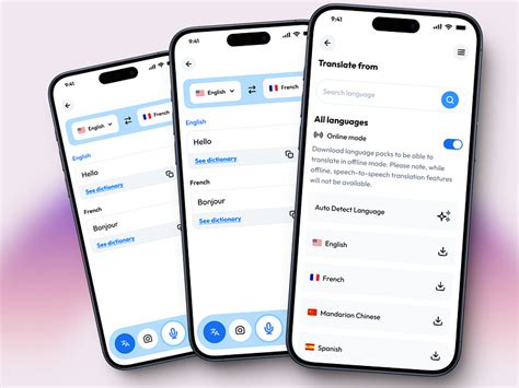 Language Translation Service UI に対する画像結果