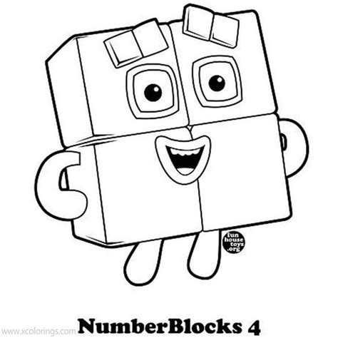 Image result for Number Blocks Draw Colouring Pages