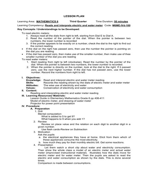 Image result for 6 Grade Math Lesson Plan