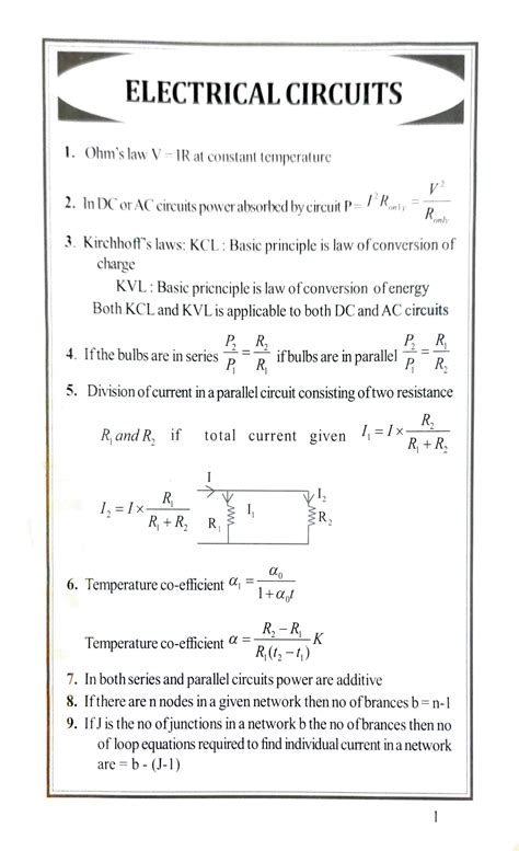 Image result for Important Electrical Formulas