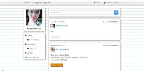Classroom Database Management System に対する画像結果