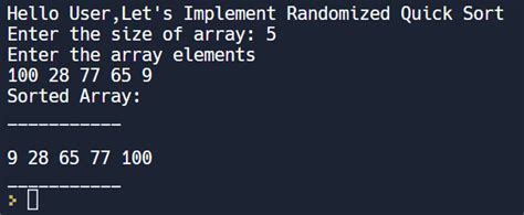 Randomized Quicksort に対する画像結果