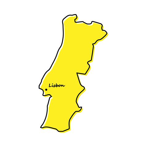 Toradh íomhá ar Simple Map of Portugal