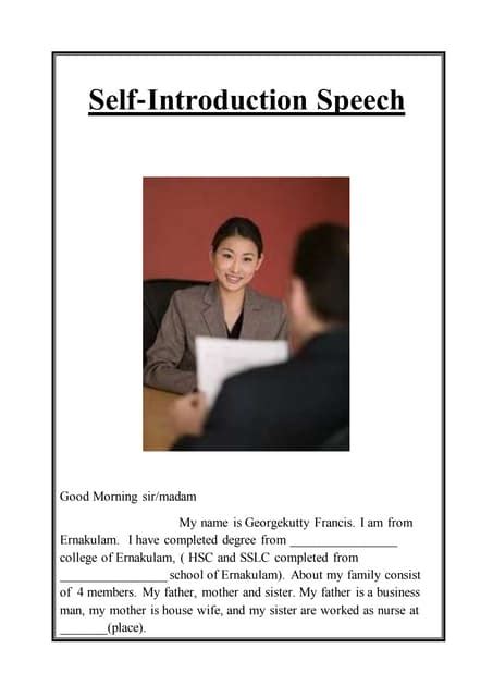 Image result for Simple Self Introduction for Interview