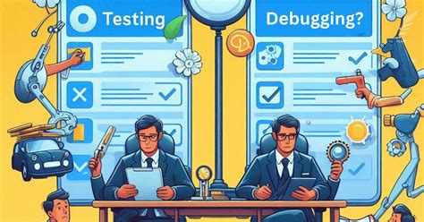 Diffeerence Between Testing and Debugging に対する画像結果