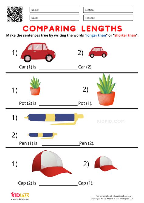 Image result for Length Comparing Objects Class 1