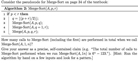 Merge Sort Pseudo Code に対する画像結果