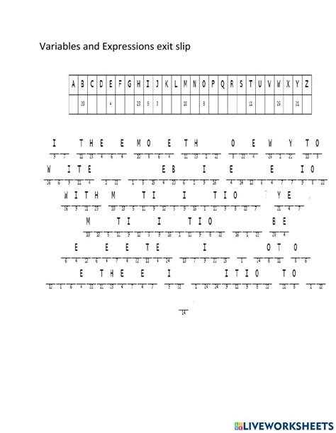 Image result for Variable and Expression Coding Worksheet