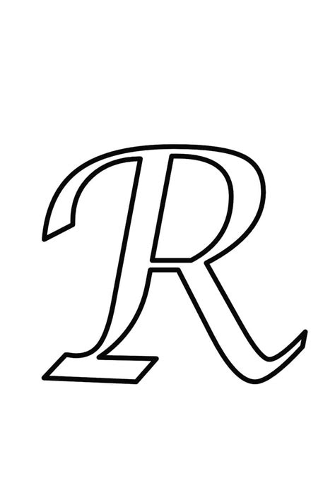Image result for Printable Bubble Letter R