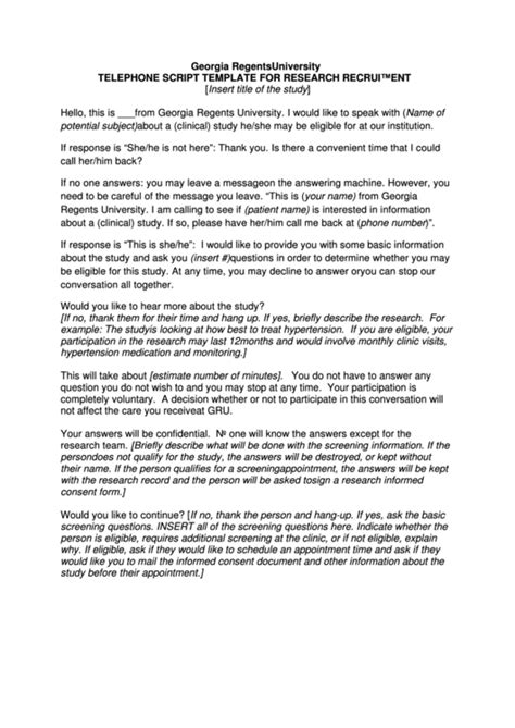 Telephone Script Template に対する画像結果