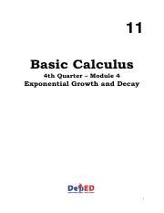 Image result for Basic Calculus Quarter 4 Module 1