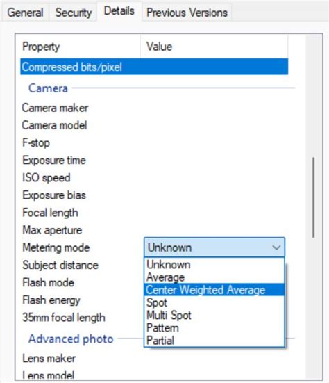Explain Metadata に対する画像結果