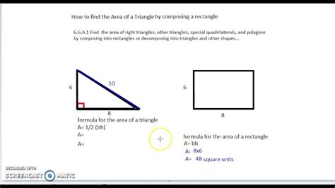 Image result for Rectangle Triangle-area