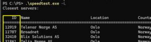 Image result for Win Speed Test PowerShell