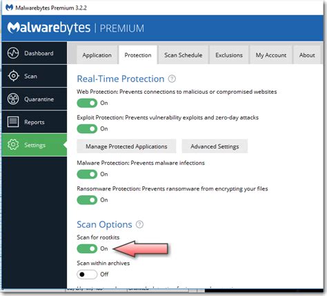 Toradh íomhá ar Malwarebytes Rootkit Scan
