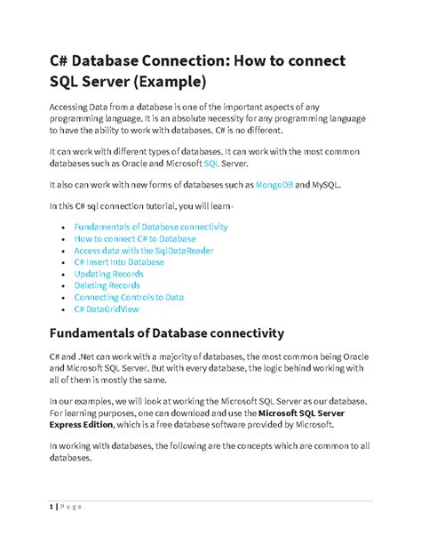 Image result for C# and Database Programming
